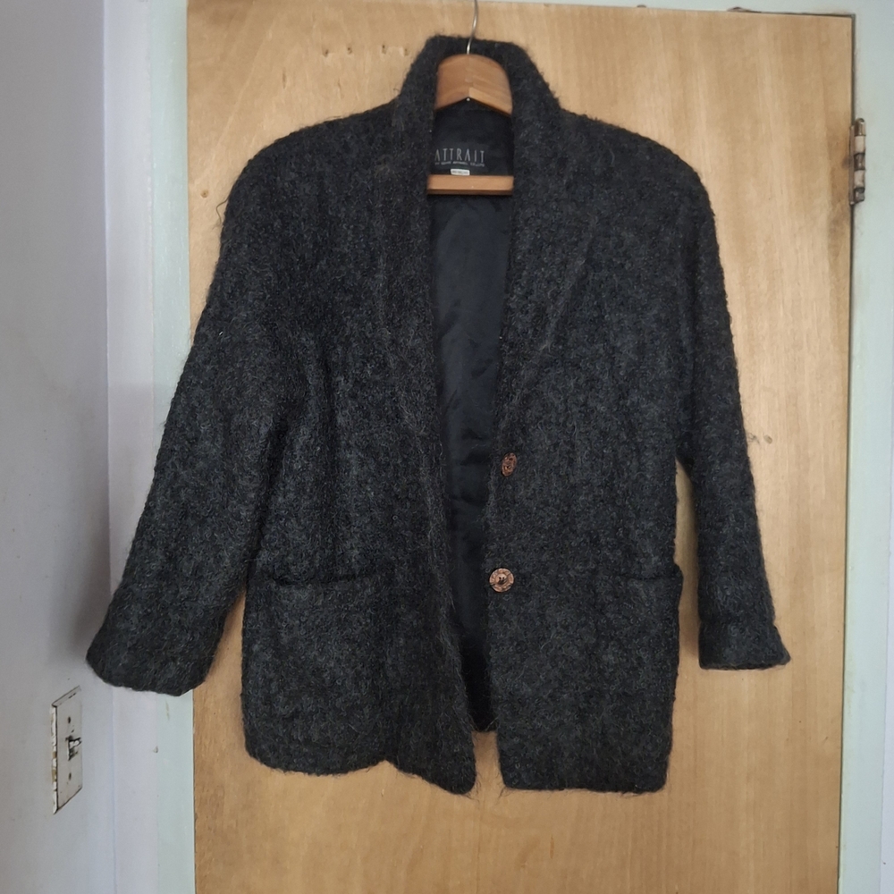 Charcoal Wool Blazer